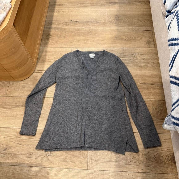 Chico's Tops - Chico's Charcoal 100% Cashmere Knit Top Size 0 (XS)